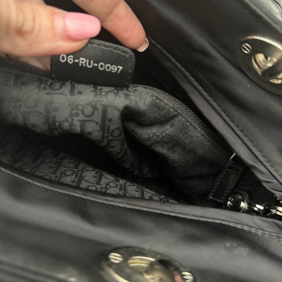 Christian Dior Black Cannage Quilted Nylon Medium Lady Dior Bag ****Authentic - Picture 7 of 14